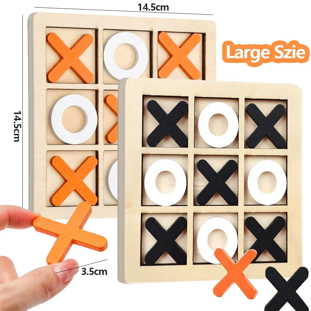 Board Game Enthusiast - Ahşap XO Tic Tac Toe Oyunu