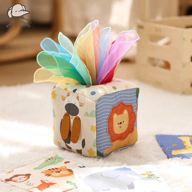 Board Game Nature - Montessori Oyuncaklar Sihirli Pamuk Hayvan Doku