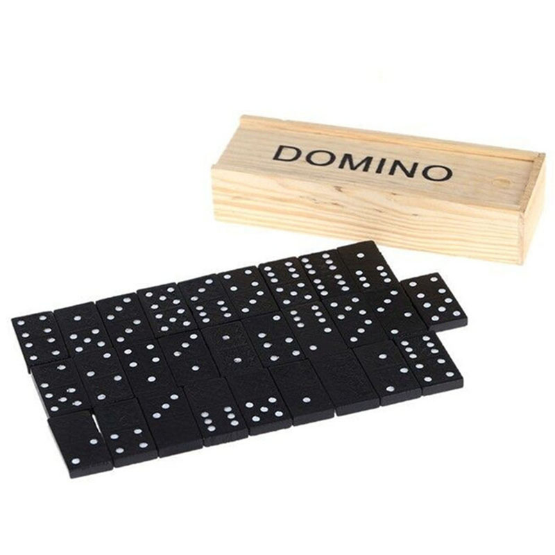 Board Game Ideas - 28 adet/takım ahşap Domino masa oyunları