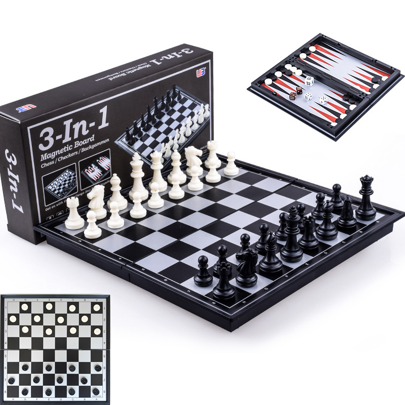Board Game Vantage - Katlanabilir Manyetik Satranç 25CM Dama Tavla