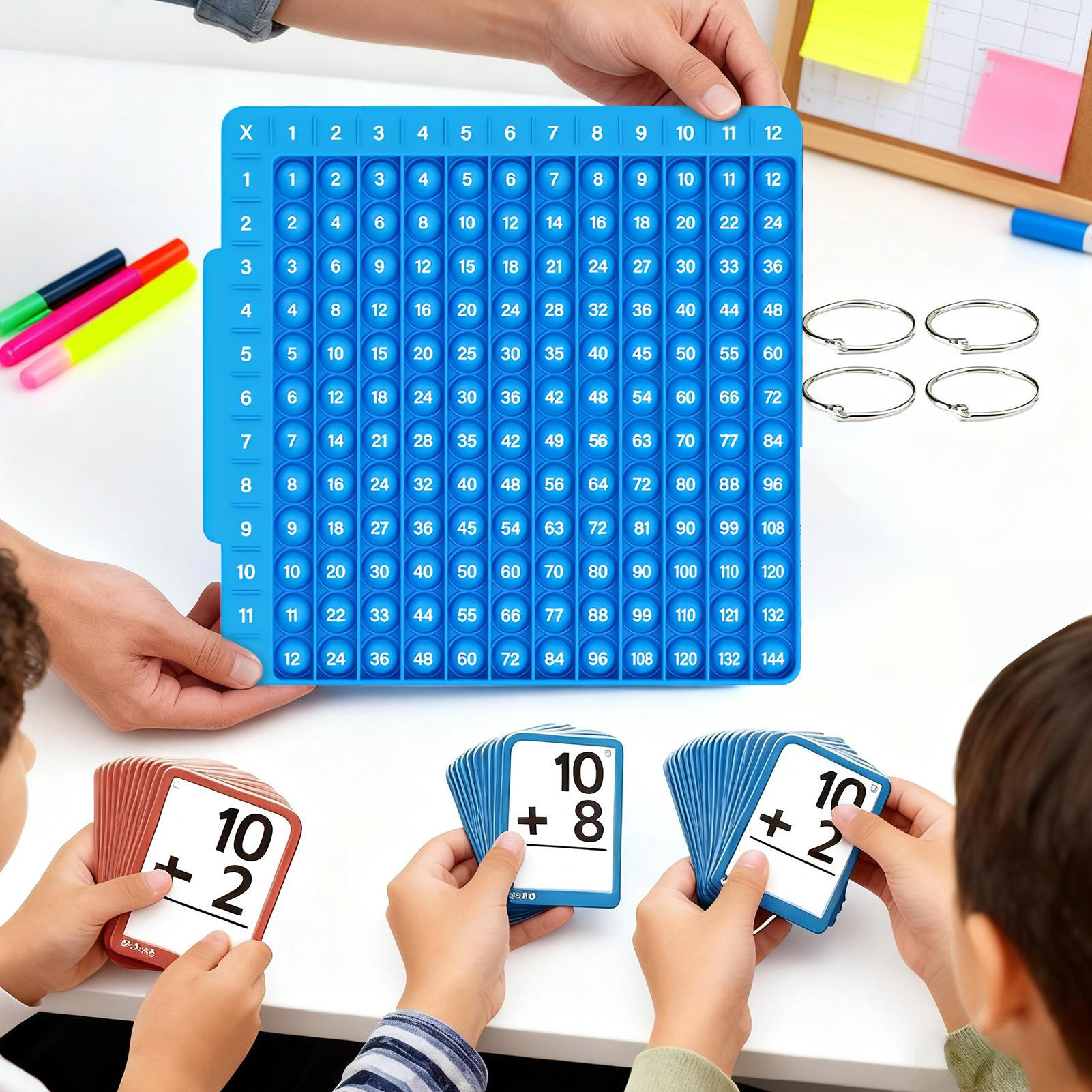 Board Game Operation - Matematik Flash Kartları Oyunu Tahta İle