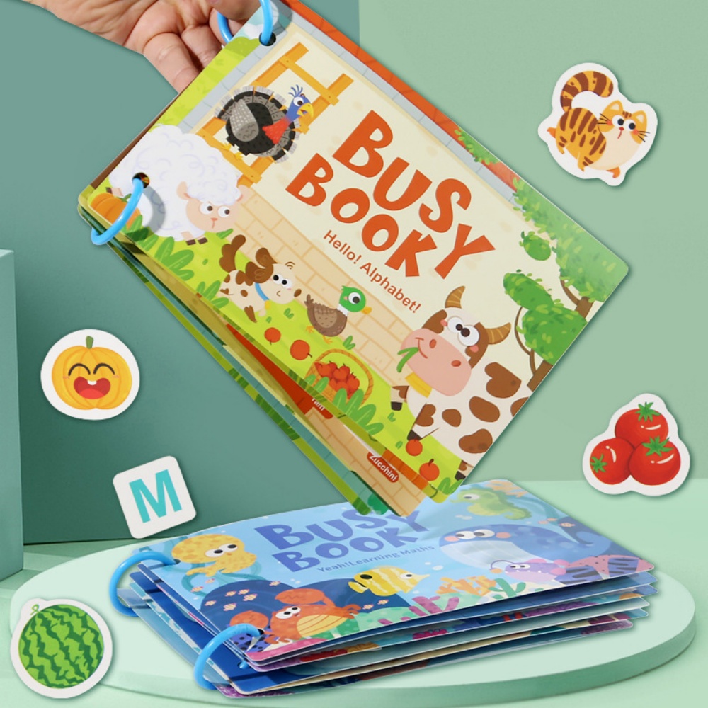 Board Game English For Kids - Çocuklar için Meşgul Kitap Etiketleri Sessiz