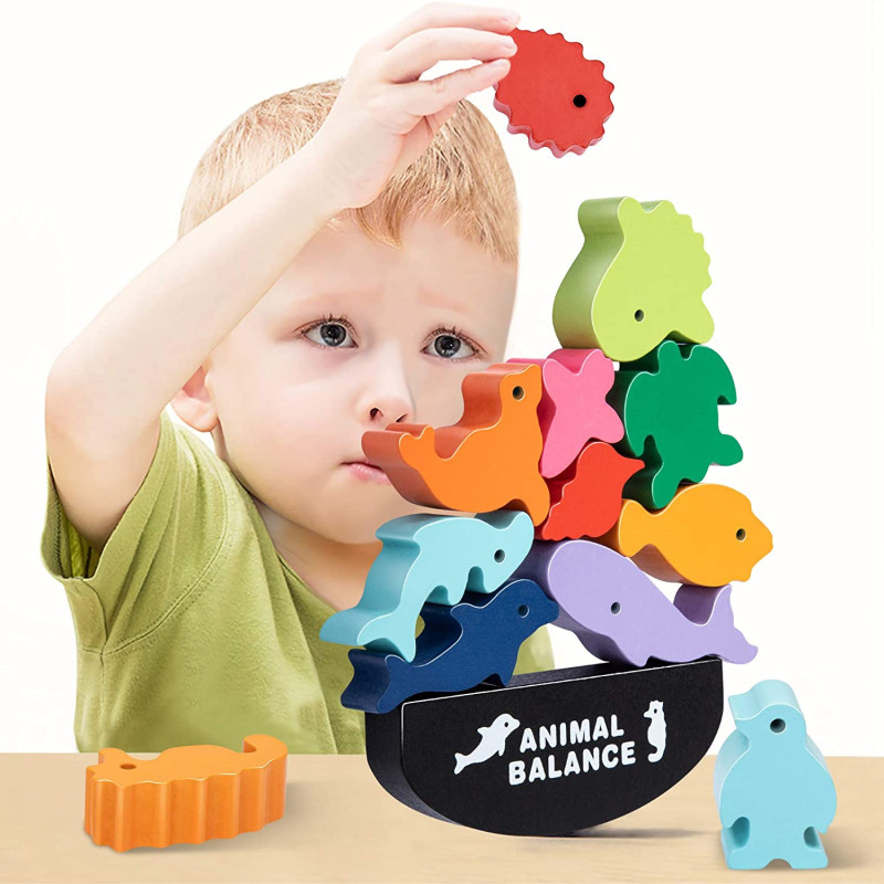 Board Game Nature - Yeni çocuk Montessori ahşap hayvan denge