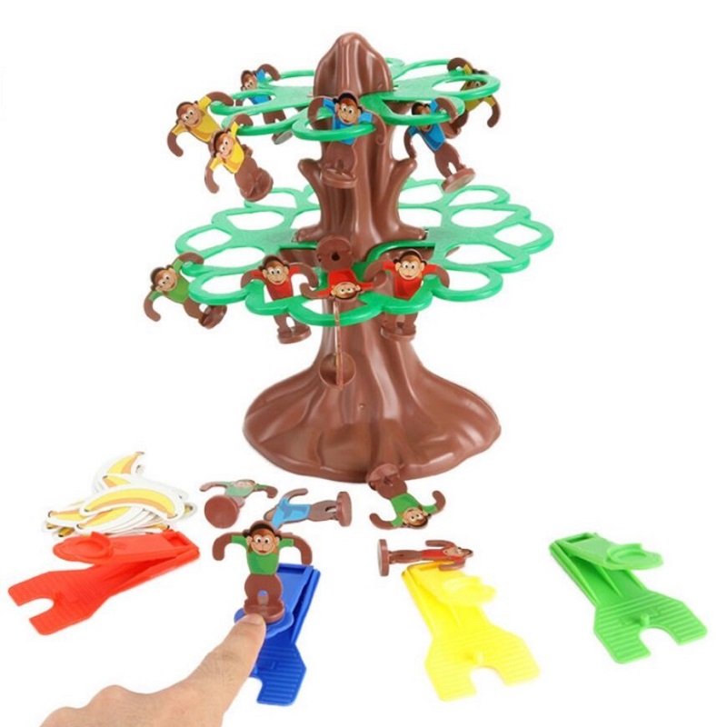 Board Game Flip 7 - Eğlenceli masa oyunu mutlu atlayan maymun