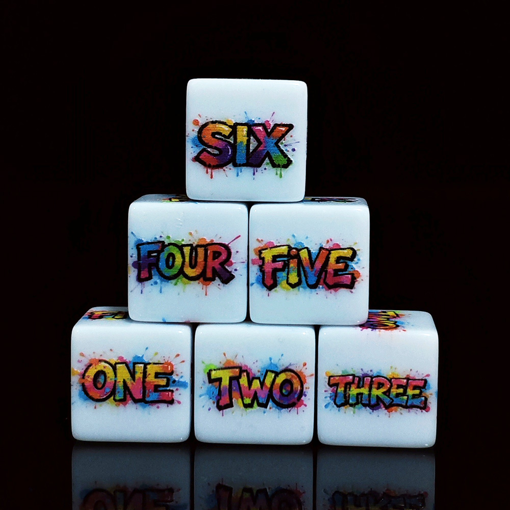 Board Game English For Kids - 12 Adet 16MM Renkli Sıçratmalı İngilizce