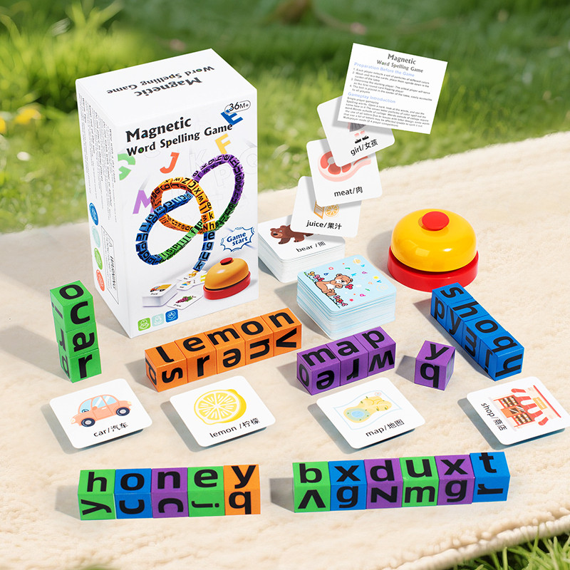 Board Game English For Kids - 4 Oyunculu Manyetik Yazım Kelime Çocuk