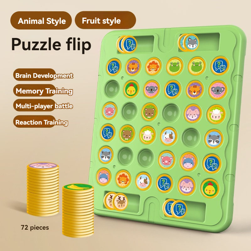 Board Game Flip 7 - Yeni Hayvan Çevirme Satranç Tahtası Oyunları