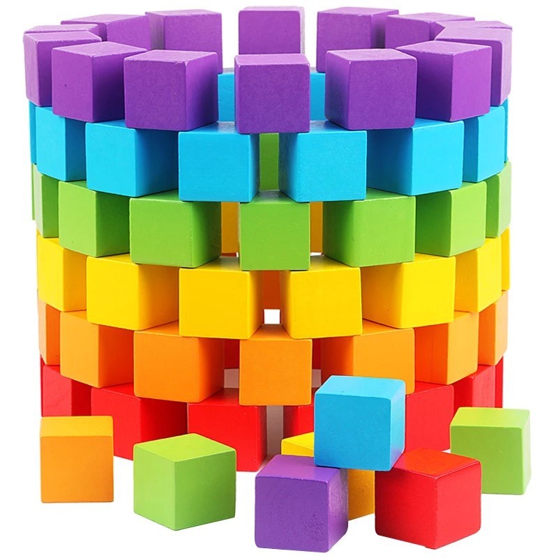 Board Game Ideas - 30 adet/grup 2X2 CM Ahşap Renkli