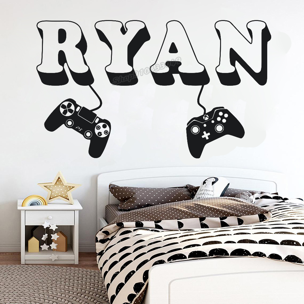 Board Game Room - Oyun duvar Sticker Özel Ad Denetleyici