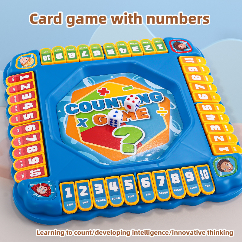 Board Game Flip 7 - KNYYSECQ Çocuklar için Matematik Ters Çevirme