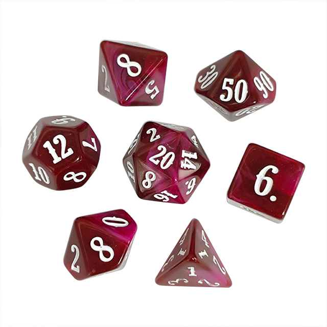 Board Game Dnd - Karışık Renkli Akrilik Malzeme Zar Seti