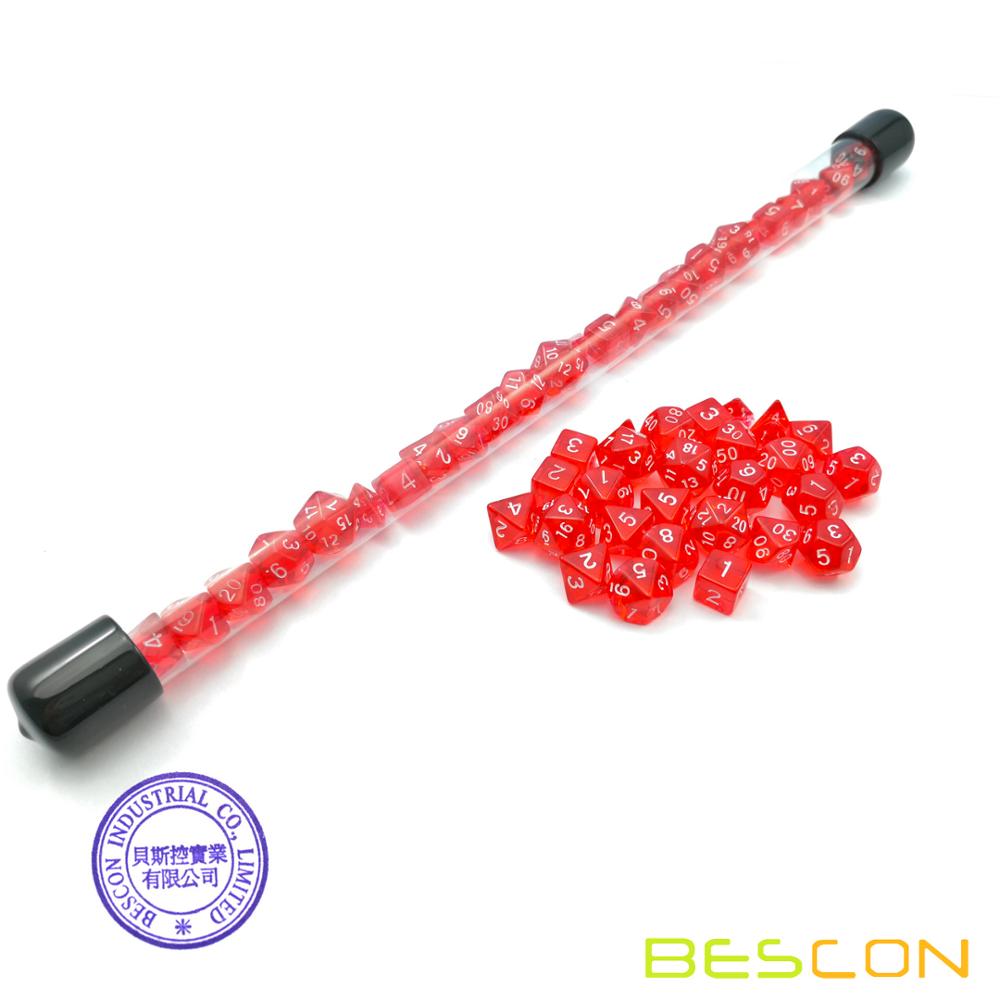Bescon 28 adet saydam kırmızı  - Dice Set Polyhedral incelemesi ve fiyatı