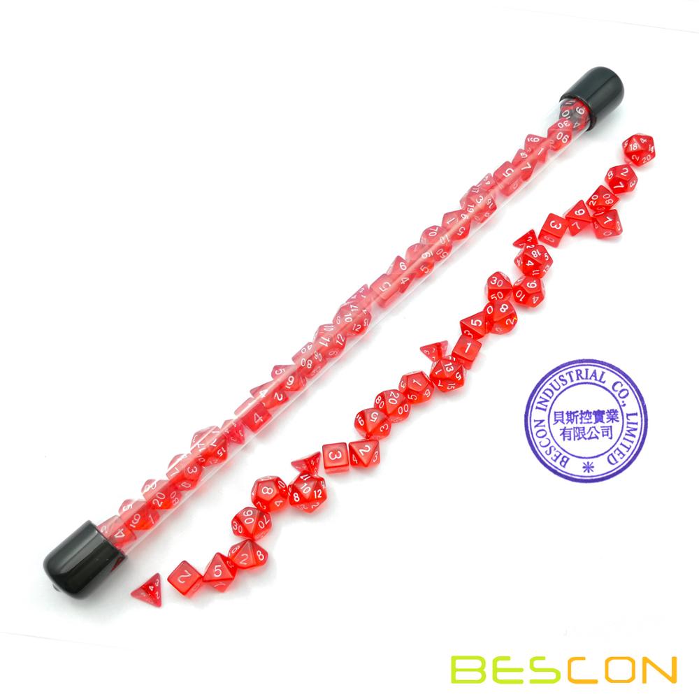 Bescon 28 adet saydam kırmızı  - Dice Set Polyhedral incelemesi ve fiyatı