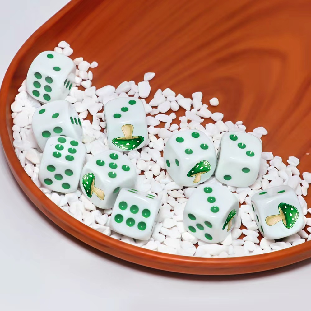 6 adet sevimli yeşil mantar D6 - Board Game Dnd incelemesi ve fiyatı