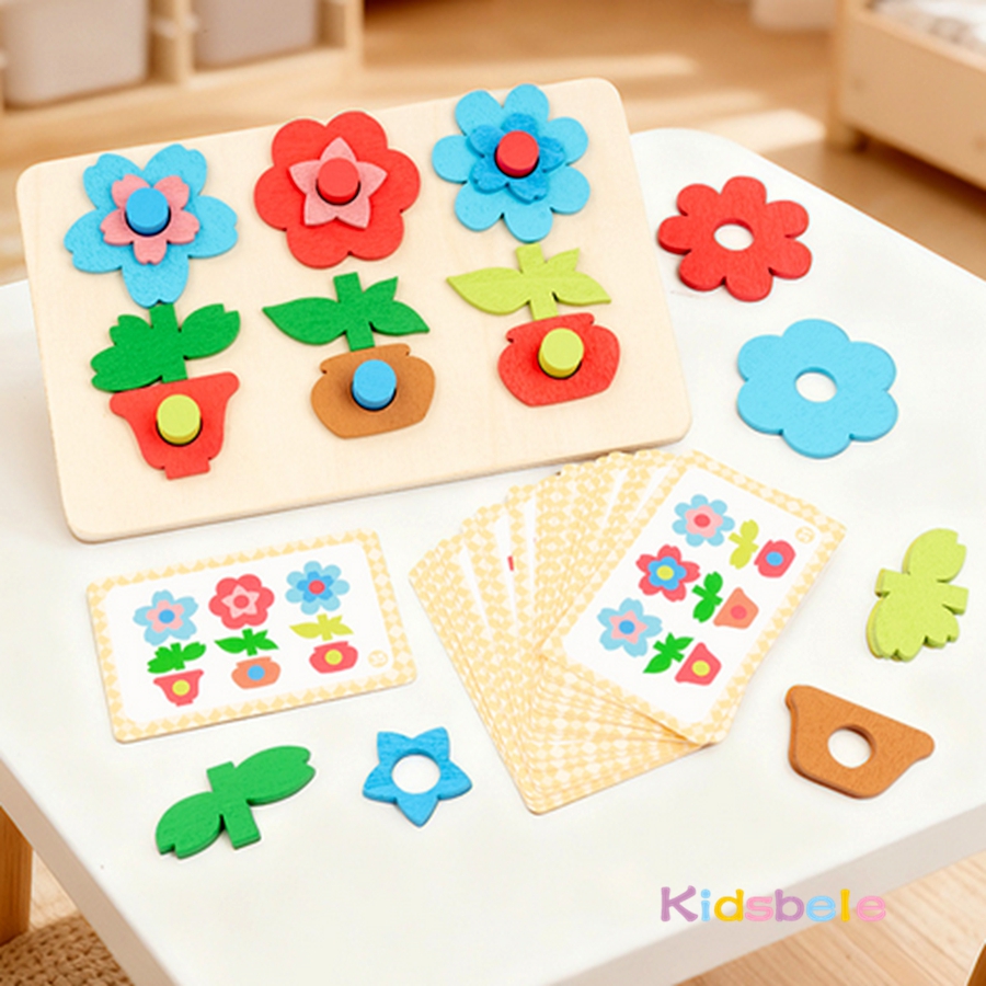 Montessori DIY Ahşap Çiçek Bul - Board Game Nature incelemesi ve fiyatı