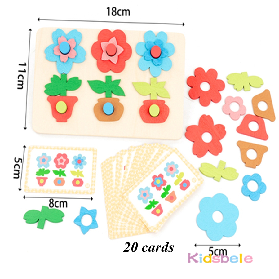 Montessori DIY Ahşap Çiçek Bul - Board Game Nature incelemesi ve fiyatı
