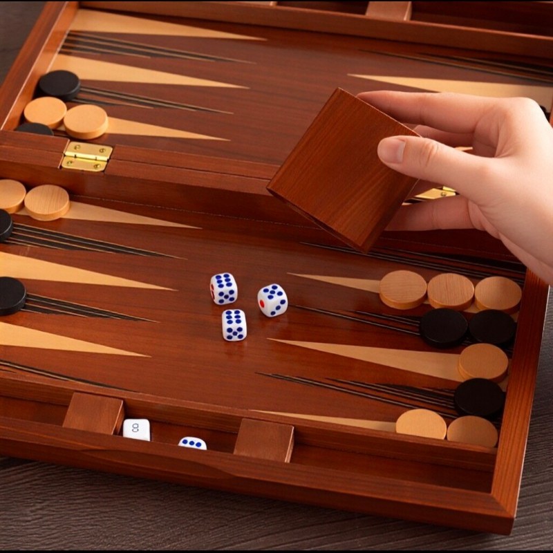 Masif Ahşap Tavla 11-19 İnç Lü - Board Game Vantage incelemesi ve fiyatı