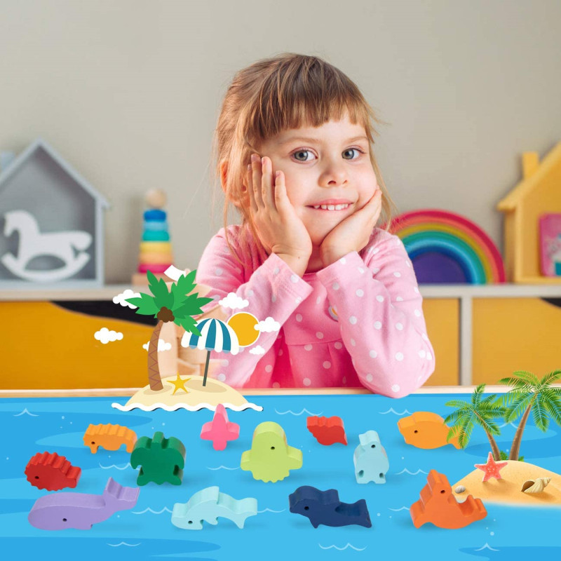 Yeni çocuk Montessori ahşap ha - Board Game Nature incelemesi ve fiyatı