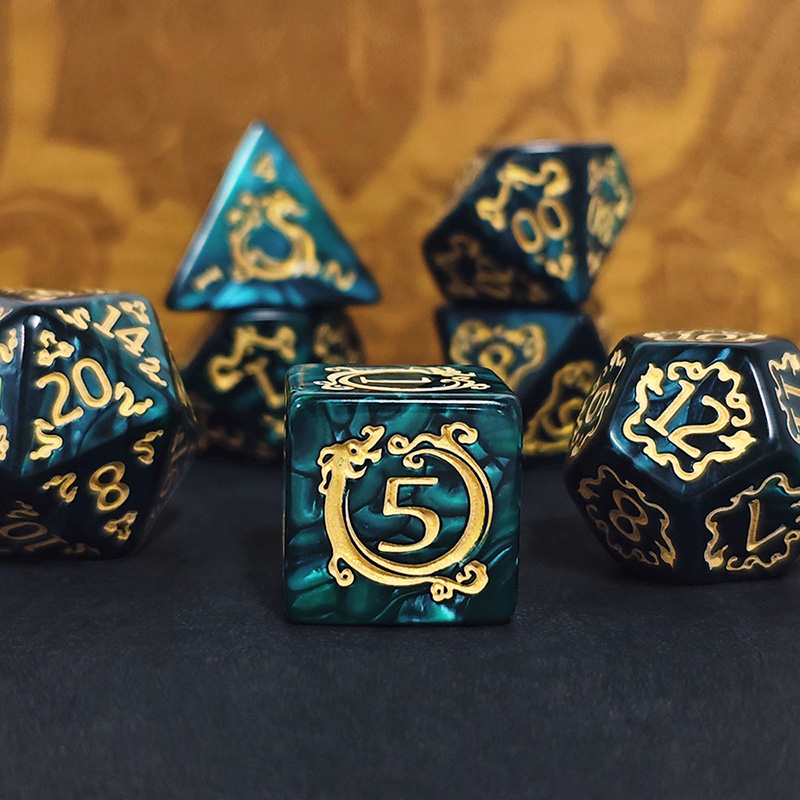 7 adet Set DND Zar Ejderha Des - Dice Set Polyhedral incelemesi ve fiyatı