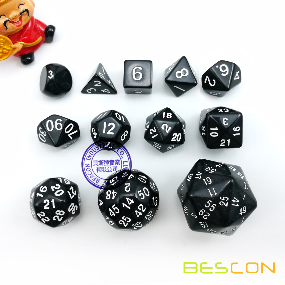 12 adet çokyüzlü zar seti D3-D - Dice Set Polyhedral incelemesi ve fiyatı
