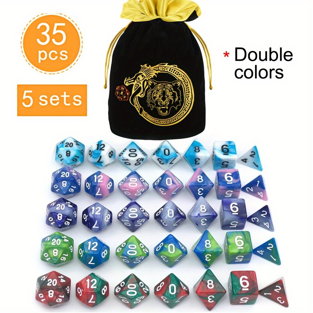 DND 5 Set 35 Parça Çokgen Zarl - Dice Set Polyhedral incelemesi ve fiyatı