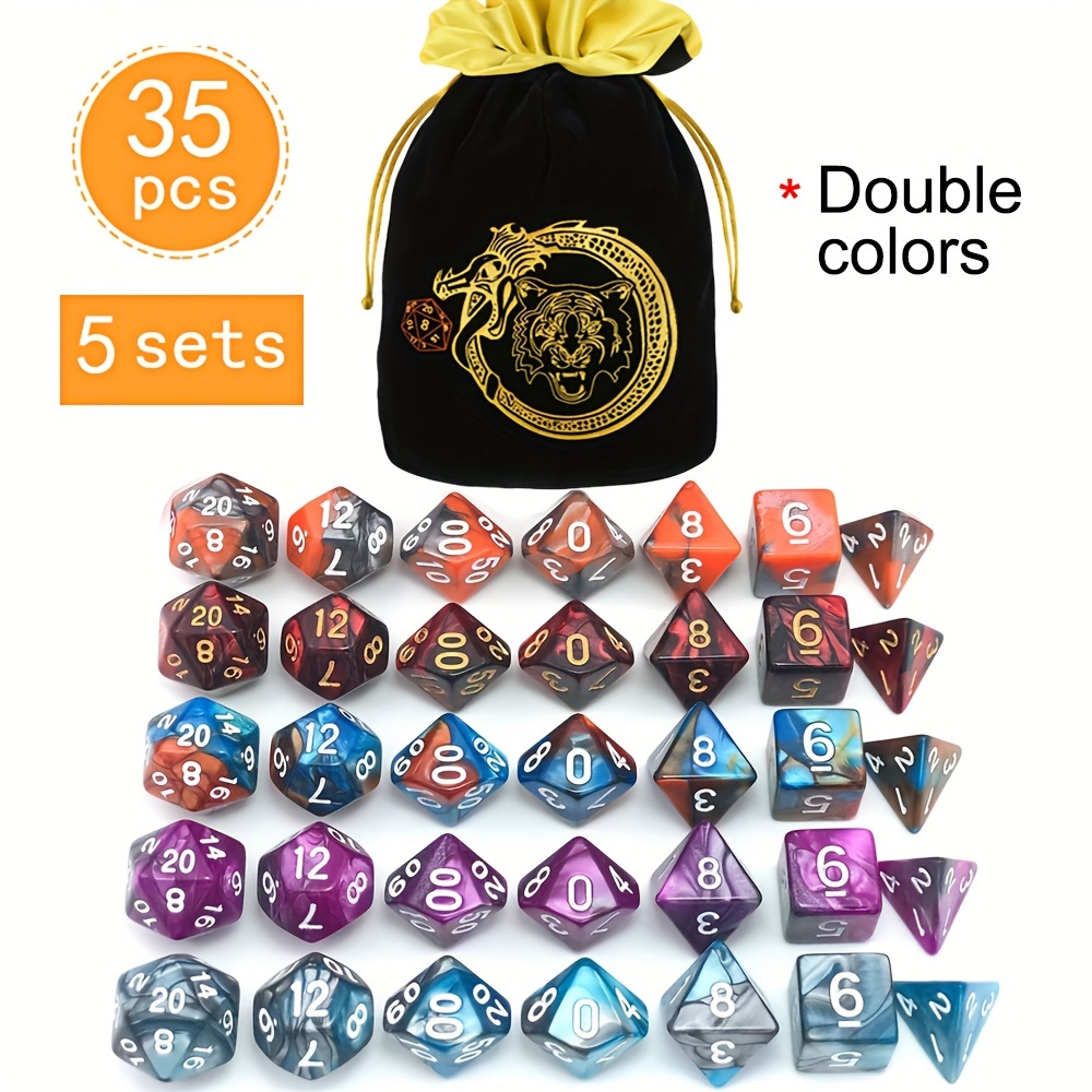 DND 5 Set 35 Parça Çokgen Zarl - Dice Set Polyhedral incelemesi ve fiyatı