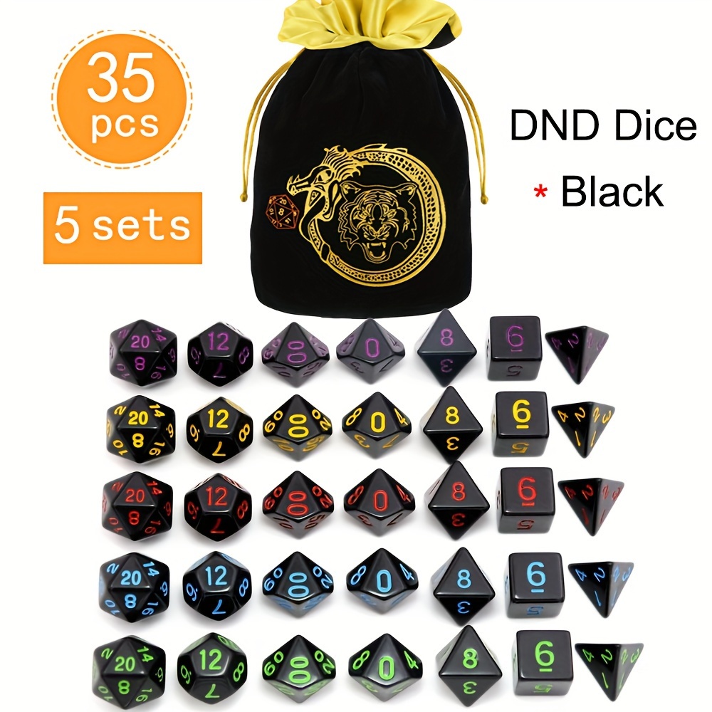 DND 5 Set 35 Parça Çokgen Zarl - Dice Set Polyhedral incelemesi ve fiyatı