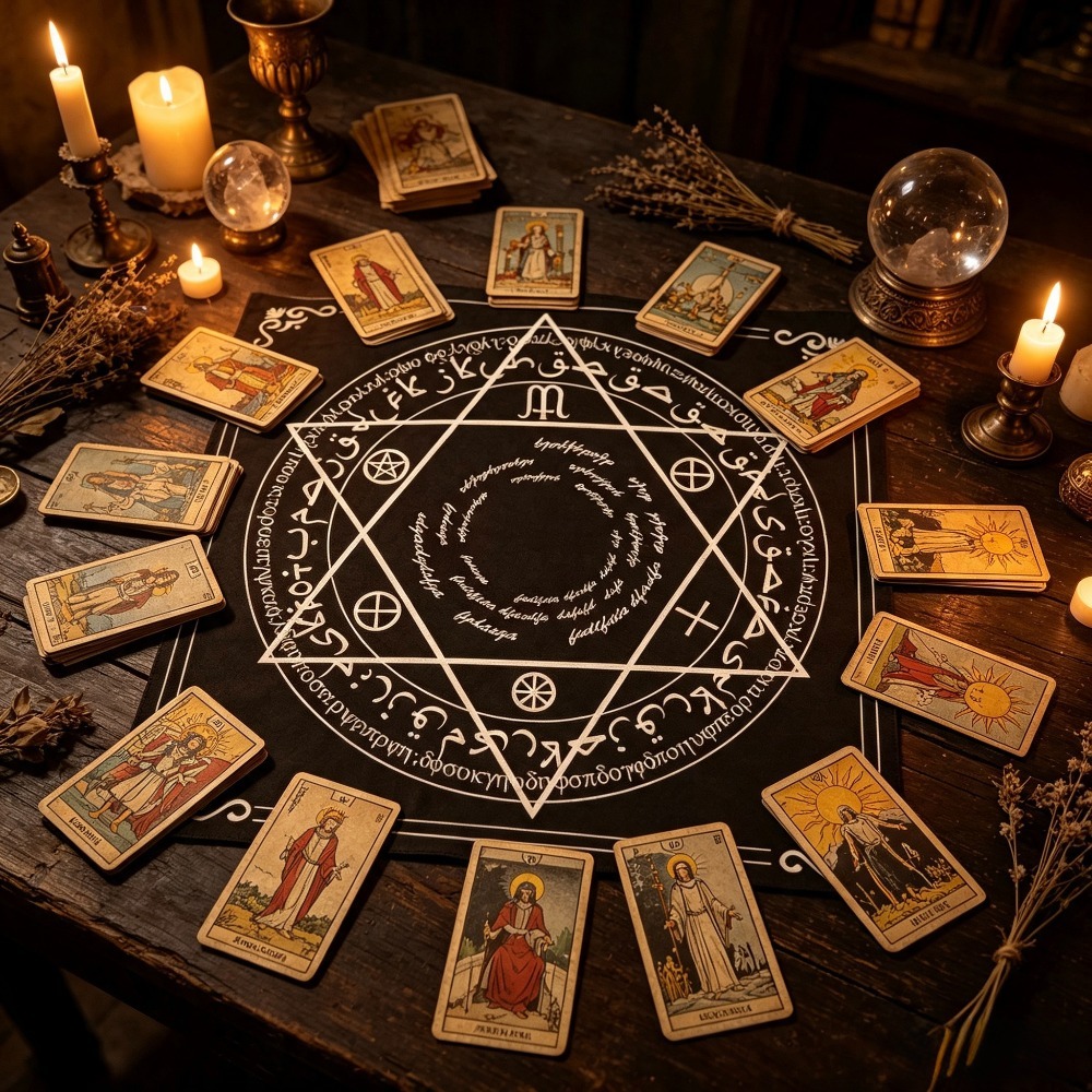 49cm Kare Tarot Masa Örtüsü, S - Board Game Vintage incelemesi ve fiyatı